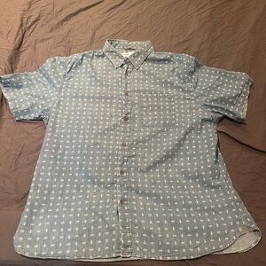 Old Navy Men's Casual Blue Button Down Shirt